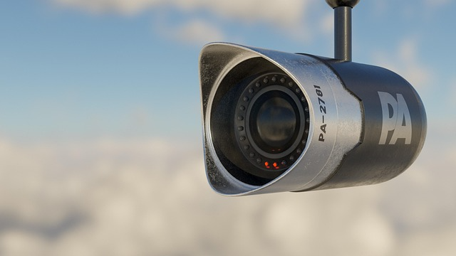 Security camera in the clouds.